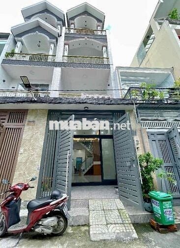 🏡BÌNH TÂN GIÁP TÂN PHÚ–4 TẦNG–HẺM 8M THÔNG-70M2(4x17.5)4PN–CHỈ 5.75T