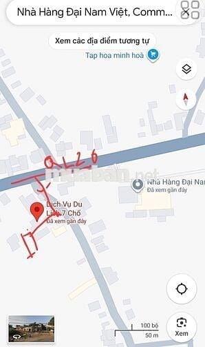 Đất sổ đỏ 97m2 gần Đại Nam Việt cây số 16