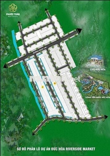 Bán đất đẹp trung tâm Đức Hòa, Long an - Sổ hồng riêng, thổ cư 100%!