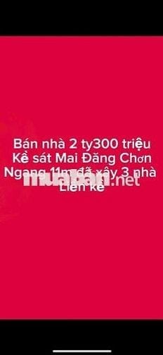 💥💥BÁN NHÀ LIỀN KỀ SÁT MAI ĐANG CHƠN HOÀ QUÝ💥