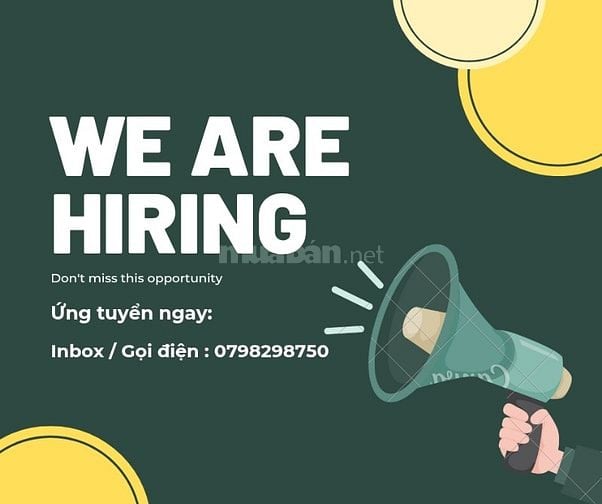 『 Quận Gò Vấp 』Tuyển Nhân Viên Trực Quầy Bán Cà Phê Và Thức Uống Khác 