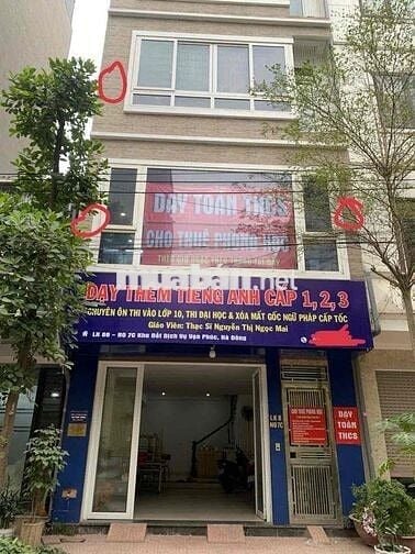 cho thuê nhà liền kề 5 tầng .khu dịch vụ vạn phúc.vỉa hè 3m,oto tránh