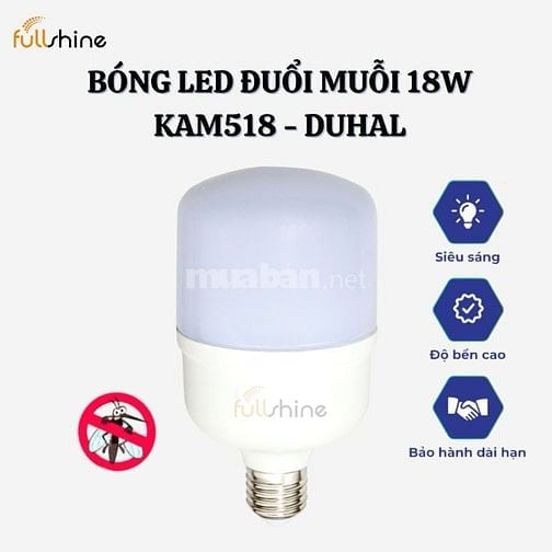 Bóng Led đuổi muỗi Duhal KAM518 18W