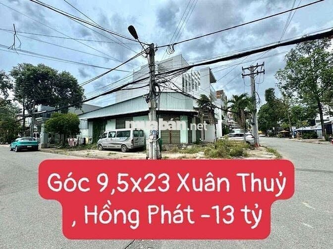 nền góc đẹp 9,5x23 đường Xuân Thuỷ, kdc Hồng Phát, N Kiều - 13 tỷ (TL)