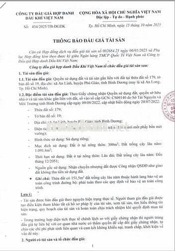 BĐS xã An Linh, huyện Phú Giáo, tỉnh Bình Dương (xã An Long, Tp.HCM)