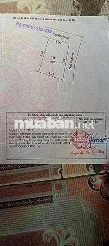 Đát phượng nghĩa phường chương mỹ dt 31m lô góc oto