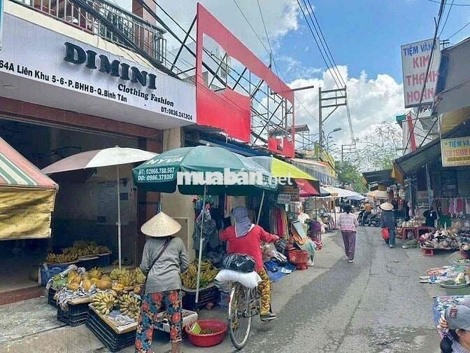 MT chợ Liên khu 5-6, 3.5mx28m, 1 lầu, Kinh Doanh tốt
