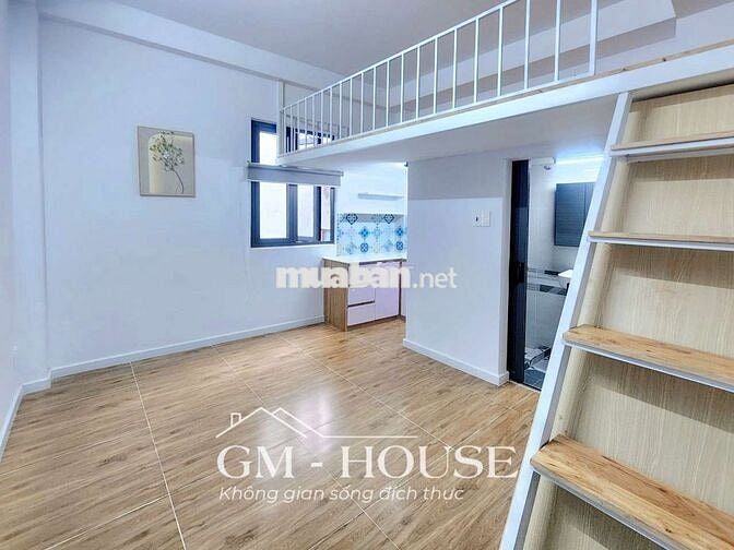 Chính chủ cho thuê phòng gác 30m2 full nt ngay Hàng xanh đi bộ HBU UEF