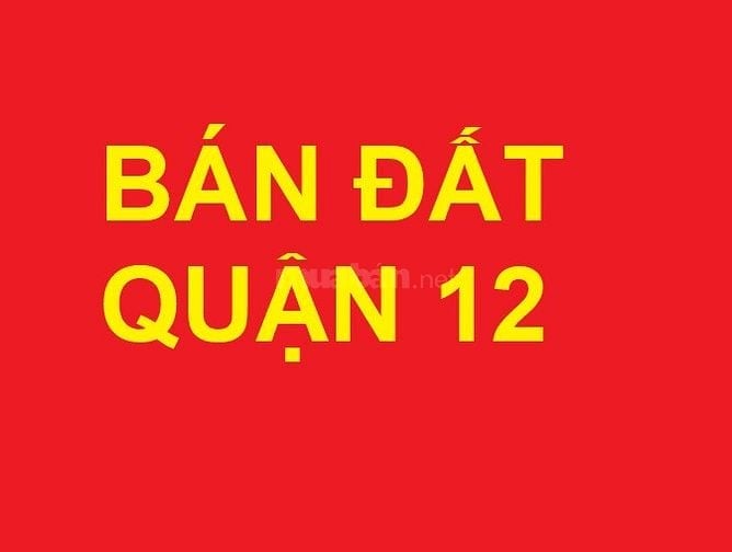 Bán đất giá rẻ đường Nguyễn Thị Búp, Hiệp Thành, Quận 12