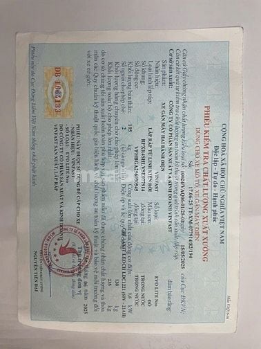 Thông báo mất giấy tờ trên đường Trịnh Văn Bô