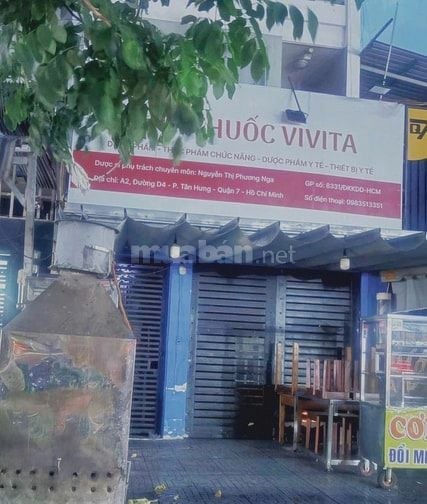 Cho thuê mặt bằng A2, đường D4, KDC Him Lam, Tân Hưng, q7