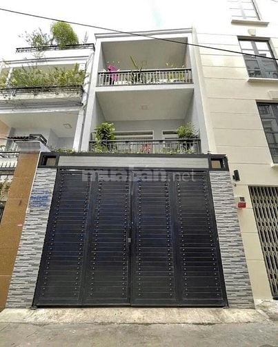Bán nhà Đặng Thuỳ Trâm, BT giá 4TỶ1, 77m2 - Hẻm ô tô kh bị ngập nước