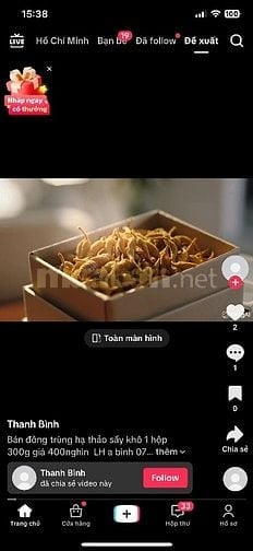 Bán Đông Trùng Hạ Thảo sấy Thăng Hoa đang bán cho Bác Sĩ, giá hợp lý 