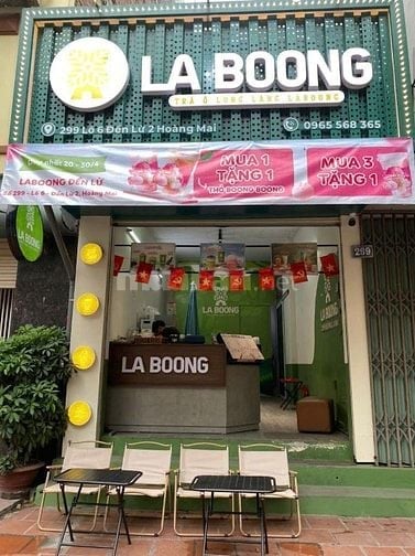 Em cần sang nhượng quán trà sữa Laboong tại 299 Hoàng Mai
