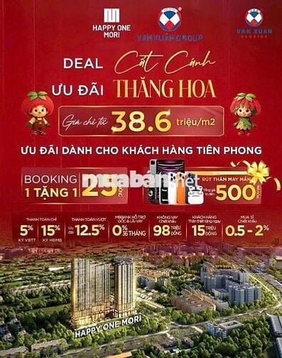 Căn hộ trung tâm Lái Thiêu liền kề QL13 và Aeon Mall chỉ 2,5 tỷ 2PN