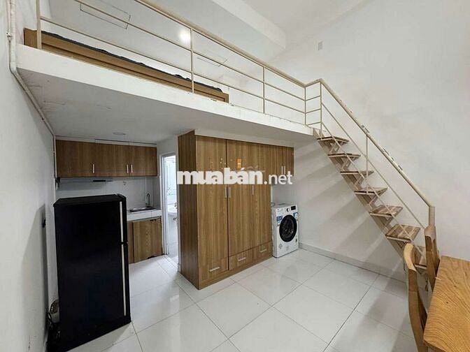 CHO THUÊ DẠNG DUPLEX FULL NỘI THẤT MÁY GIẶT RIÊNG ĐƯỜNG CHU VĂN AN