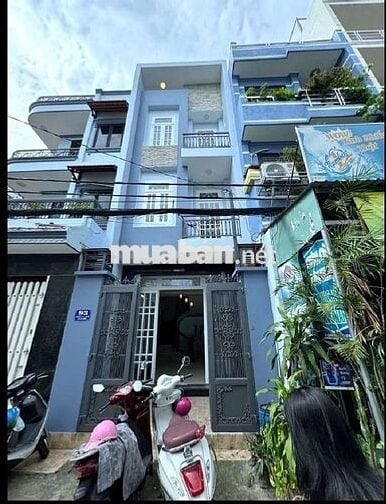 Bán nhà mặt tiền 4 tầng, 60m2 khu phân lô Vip Hạnh Thông Tây, Gò Vấp.
