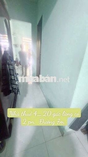 Nhà thuê 4×20 Gác Lửng 2pn.  Đường lại Hùng Cường Vĩnh Lộc b bình ch