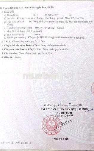 Bán cặp nền mặt tiền đường Thái Thị Hạnh