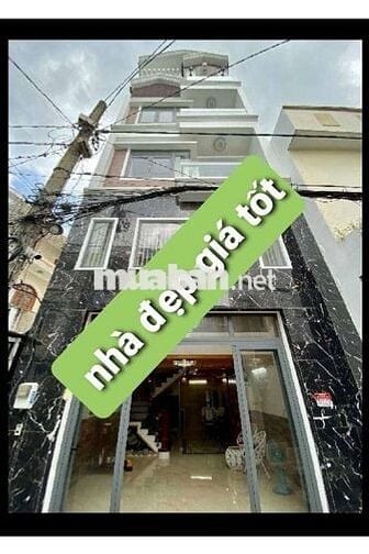 Bán nhanh nhà 5 tầng 60m2, full nội thất, HXH ngay CV Làng Hoa Gò Vấp.