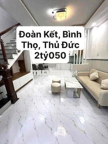 SỞ HỮU NGAY NHÀ Ở ĐƯỜNG ĐOÀN KẾT THỦ ĐỨC CHỈ VỚI GIÁ 2TỶ050