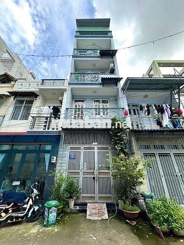BÁN NHÀ 5 TẦNG 4X11 HẺM 6M THÔNG KHÔNG LỘ GIỚI CHỈ 4,8 TỶ TL