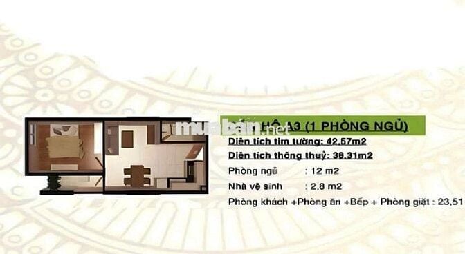 Căn hộ Dgold sở hữu Vĩnh Viễn 860tr