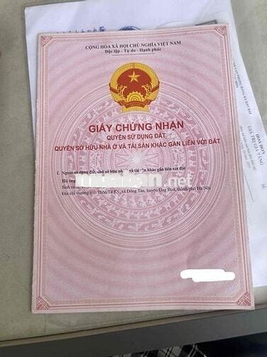 Đất liền kề thổ cư 111,8m2 đồng tân cạnh trường thpt ứng hoà b
