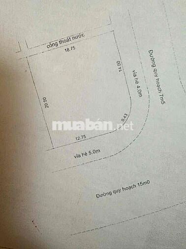 Bán Lô góc 2 MT đường 15m và 7m5, xuân quỳnh và duong tử giang, khu na