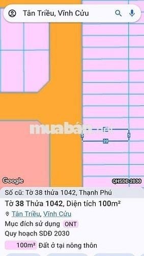 G5/21 đất khu dân cư Lavender Phường Tân Triều