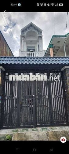 Nhà mặt tiền đường kinh doanh Tân Thới Nhì, Hóc Môn. Đường nhựa 8m.