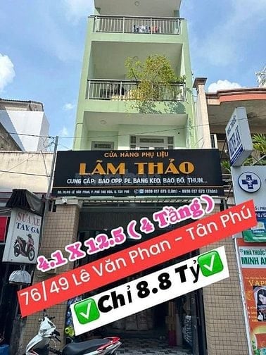 Bán nhà 76/49 Lê Văn Phan, Phú Thọ Hòa, Tân Phú, 4.1x12.5m