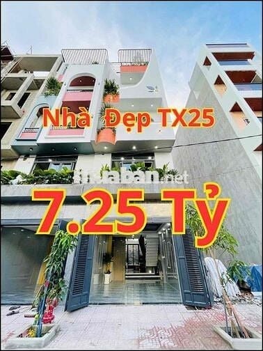 NHÀ QUÁ ĐẸP 1 XẸC TX25 – Q12 | FULL NỘI THẤT CAO CẤP – LỬNG 3 LẦU