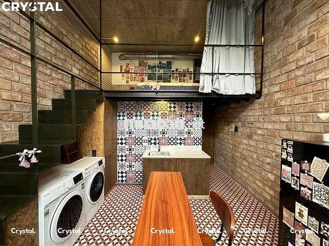 Duplex máy giặt sấy riêng, full NT, gác cao ko đụng đầu ngay ETown