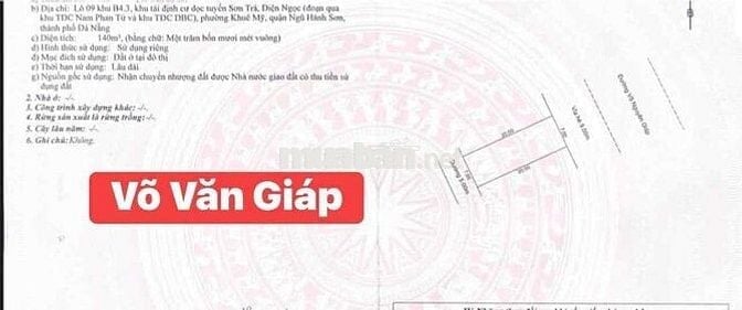 BÁN CẶP liền kề MẶT TIỀN ĐƯỜNG 14m VÕ NGUYÊN GIÁP, Khuê Mỹ, Ngũ Hành S