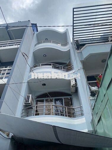 NHÀ 4 LẦU MẶT TIỀN KD ( 3,4m x 17m) NGUYỄN THỊ NHỎ Q12