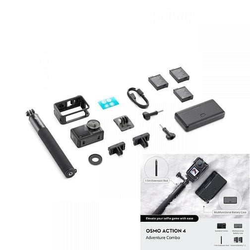 ￼Camera hành động DJI Osmo Action 4 máy quay hành trình 4K 120fps