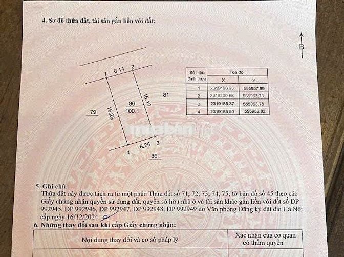 Thanh Lý 3 lô đất full thổ cư Phú Cát Hòa Lạc 100m2