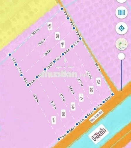 Bán  1247 m2 đất lúa được chuyển thỗ đươfng đan ôtô 5 m  wiu kenh mát