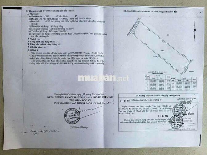 ĐẤT NHỊ BÌNH 4, DIỆN TÍCH:4200m2, SỔ HỒNG RIÊNG, CHỈ 4.5 TRIỆU/m2
