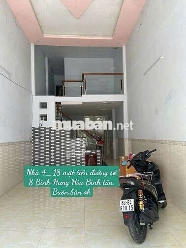 Nhà Thuê 4×18 ,2pn _ Mặt Tiền Đường số 8 Bình Hưng Hòa B Bình Tân