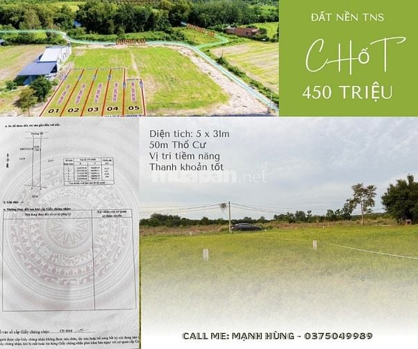 BẠN ĐANG TÌM LÔ ĐẤT TIỀM NĂNG X2 GIÁ TẠI GÒ DẦU TRONG THỜI GIAN TỚI