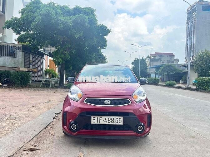 Kia Morning 2017 Si 1.25 AT Bản Limited Đỏ Đen