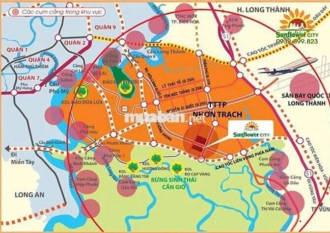 Cần bán đất nền chính chủ 162,75m2 dự Án Sunflower City, Nhơn Trạch