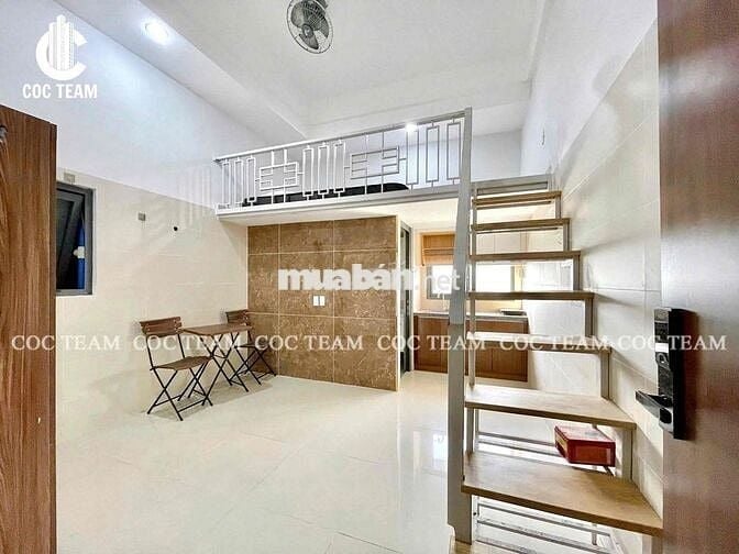 Cho thuê gấp căn hộ gác cao 2m ngay mặt tiền Huỳnh Tấn Phát gần PMH