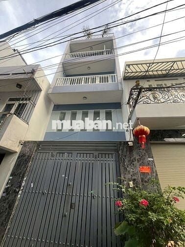 Nhà 4 tầng khu cao lỗ p4 q8 DT 4 x 15m trệt 1 lững 2 lầu sân thượng