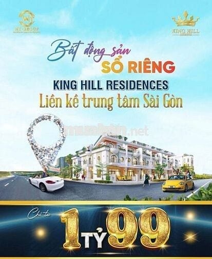 Chính chủ gửi bán nền đất 90m2 KĐT King hill 2 TỶ, SHR công chứng ngay
