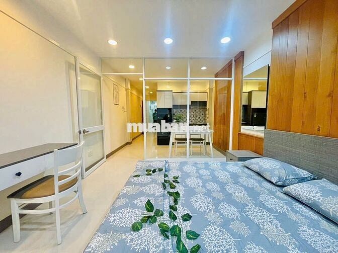 CHO THUÊ PHÒNG CHDV STUDIO TÁCH BẾP 45M2 FULL NỘI THẤT