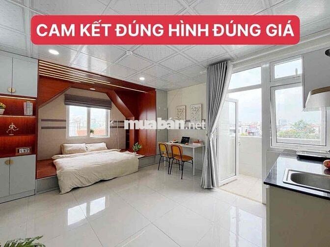 😍Cho Thuê CH 1PN - Balcony - Tháng máy - Giặt Riêng - Gần Cầu Bình Lợi