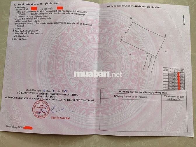 Chính Chủ Bán Lô Đất 100% Thổ Cư, Ngang 7,8m Ngay Cầu Vĩnh Phương, NT